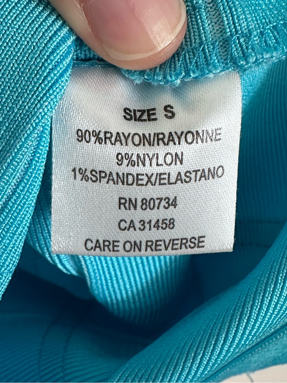 Herve Leger Bandage Mini Dress Blue Size Small - Picture 5 of 6